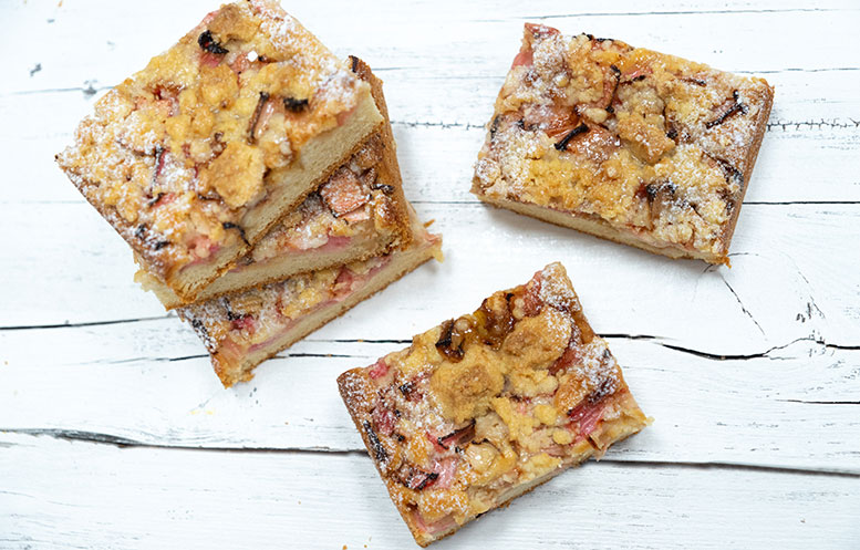 Bild Angebot der Woche: Dinkel-Rhabarbersandschnitte