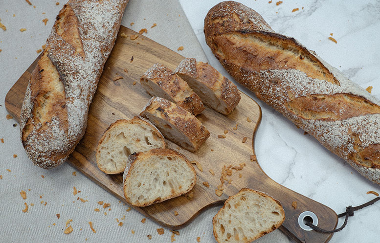 Zwiebel Steinofenbaguette